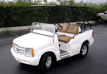 Cadillac on Cadillac Golf Cart
