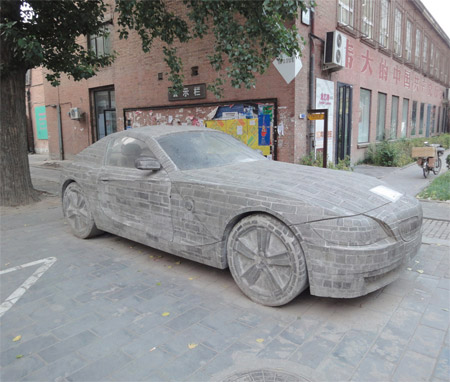 BMW Made out of Stone