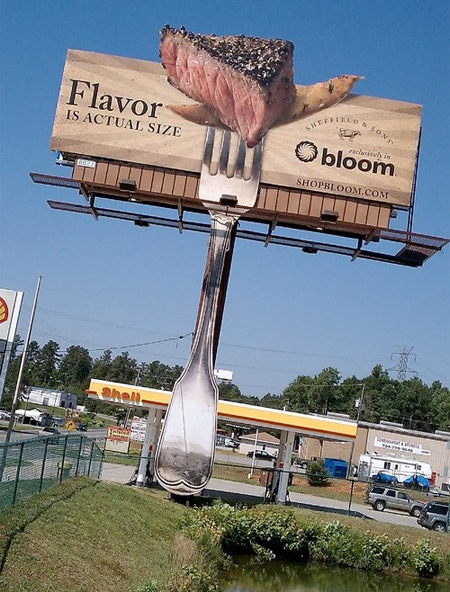 Steak Scented Billboard