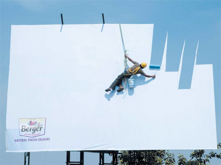 Outdoor Paint on Creative Outdoor Advertising