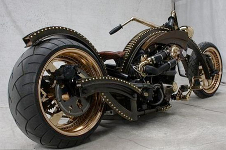 Custom motorcycle builders Ferry Clot are a fans of Steampunk Art link
