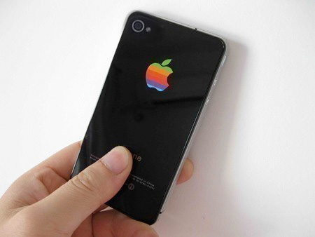 Rainbow Apple Logo iPhone Sticker