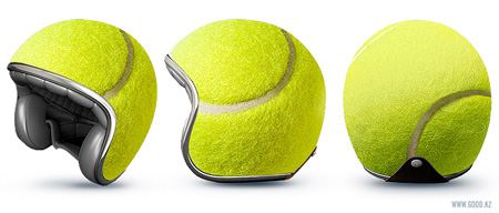 Tennis Ball Helmet