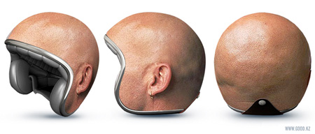 Bald Head Helmet