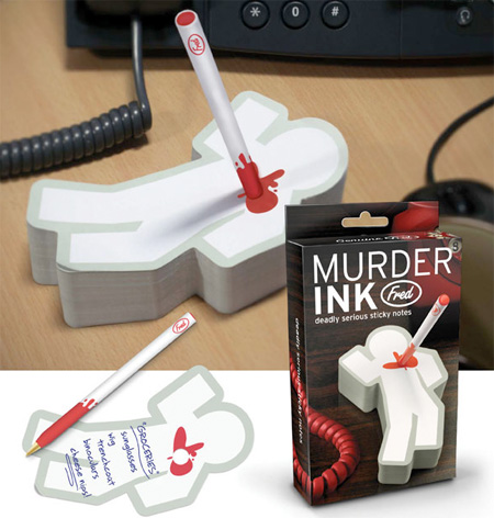 Murder Ink Sticky Notes Murder Ink Sticky Notes