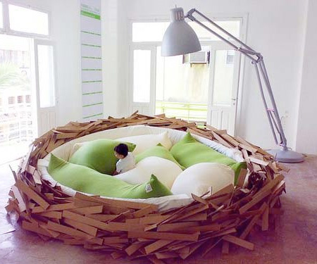 Loft Bedroom Ideas on Bird Nest Inspired Bed Designed By Merav Eitan And Gas  Ton Zahr