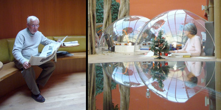 Transparent Dome Shaped Office
