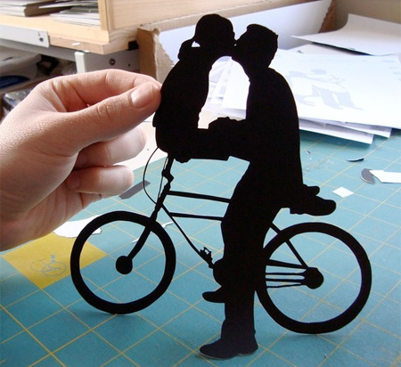 Paper Kissing Couple