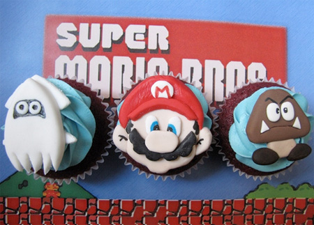 Amazing cupcakes inspired by Super Mario Bros video games link 