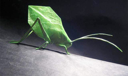 Leaf Katydid Origami