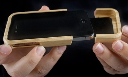 القوة فون كاميرا من الخشب الطبيعي لحماية الهاتف. تصاميم معقدة