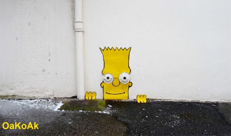 Bart Simpson Street Art