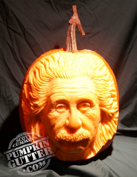Albert Einstein Pumpkin