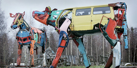 Cars Transformed Into Cows