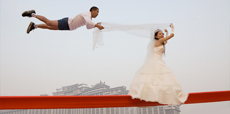 Gravity Defying Wedding