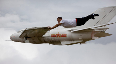 Li Wei on a Plane