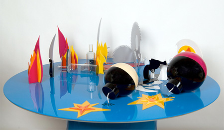Tom and Jerry Perspective Sculpture