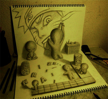 3D Sketch by Nagai Hideyuki