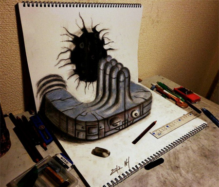 3D Illusion Drawings
