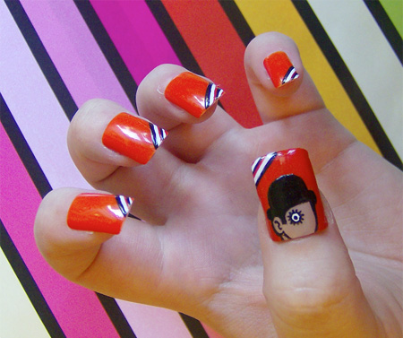 Clockwork Orange Nails