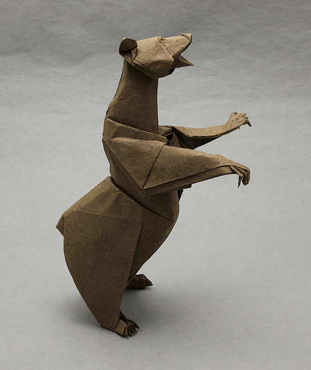 Origami Grizzly Bear
