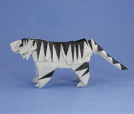 Origami Siberian Tiger