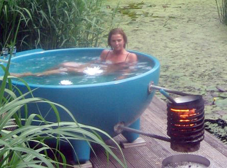 Wood Burning Hot Tub