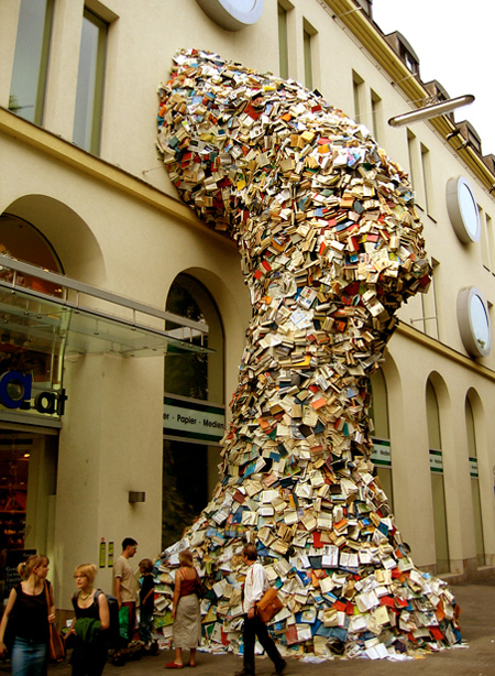 Waterfall of Books
