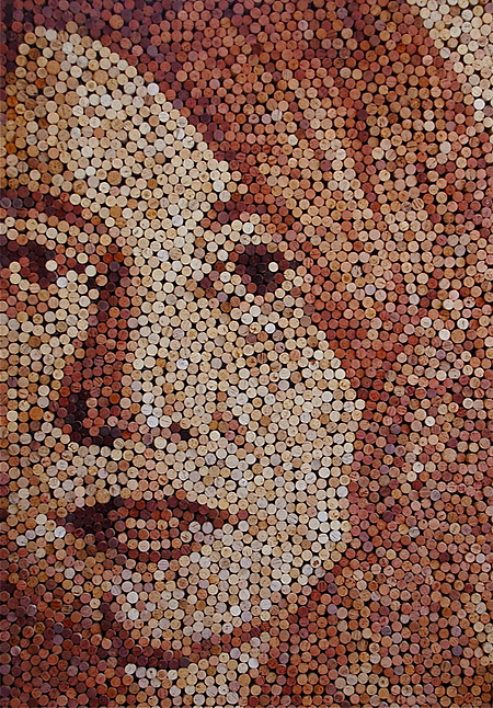 Wine Cork Painting