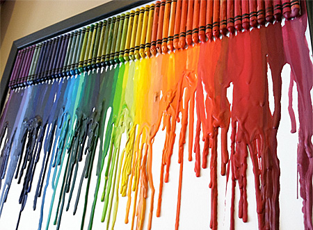 Melted Crayons Paintings