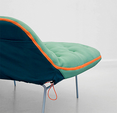 Sleeping Bag Sofa by Stephanie Hornig