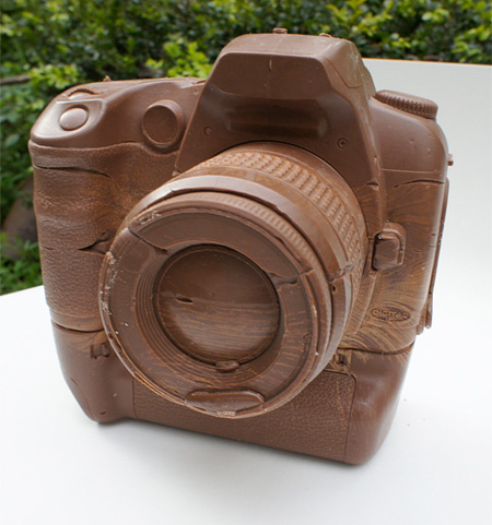 DSLR Camera Made of Chocolate