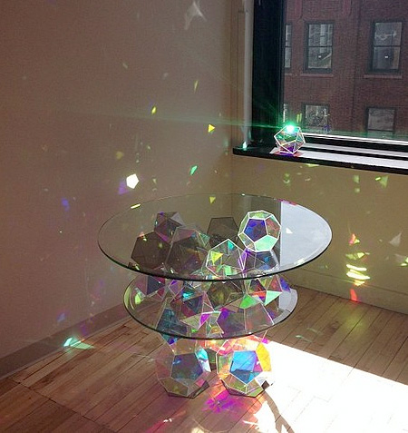 Sparkle Glass Table
