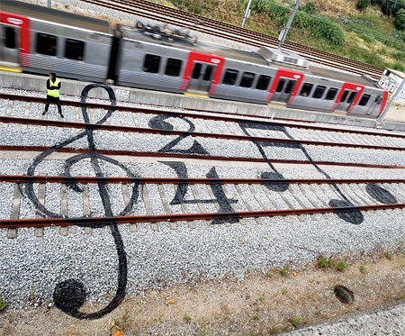 Train Track Graffiti