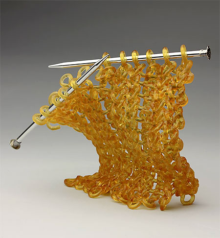 Carol Milne Knitted Glass Sculptures