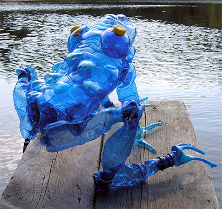 Recycled Plastic Bottle Sculptures