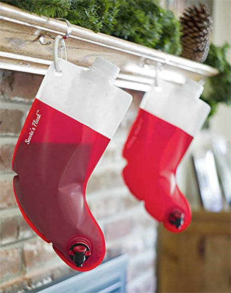 Santas Stocking Flask