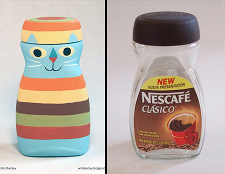 Nescafe Coffee Bottle Art