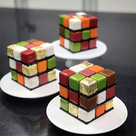 Rubiks Cube Cakes