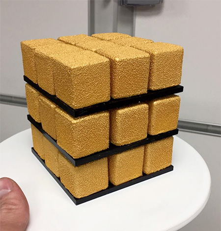 Rubiks Shaped Cube Cake