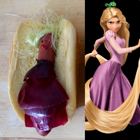 Rapunzel Hot Dog