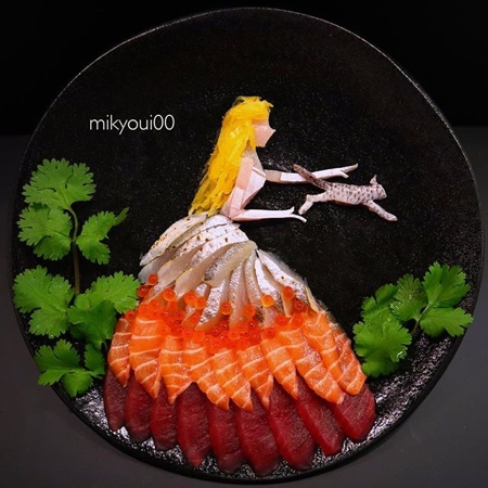 Sashimi Raw Fish Art