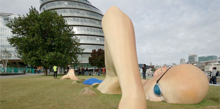 Creative Statues Promoting London Ink