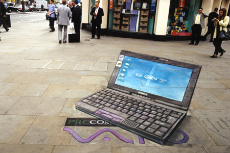 3D Sidewalk Chalk Art