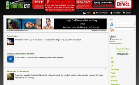 Websites with Free Photoshop Tutorials 13