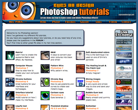 Websites with Free Photoshop Tutorials 20