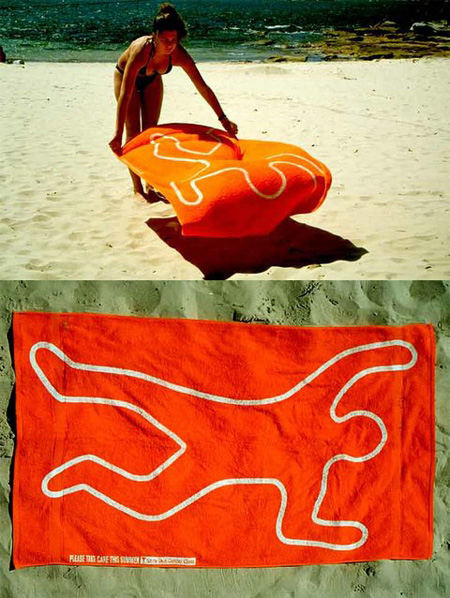 Skin Cancer Towel Advertisement