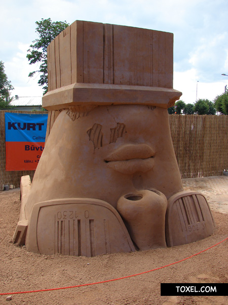 Upside Down Sand Sculpture