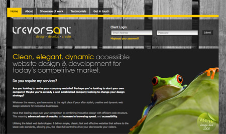 Yellow CSS Website Designs 11