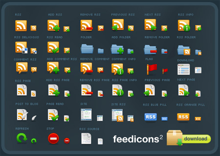 Feedicons 2 Free RSS Feed Icons